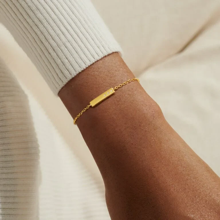 Joma Jewellery Style Stories Bar Gold Plated Bracelet - Image 3